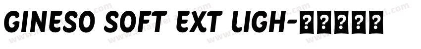Gineso Soft Ext Ligh字体转换